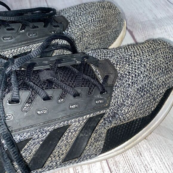 Adidas men 13 running shoe black and white - Picture 4 of 9